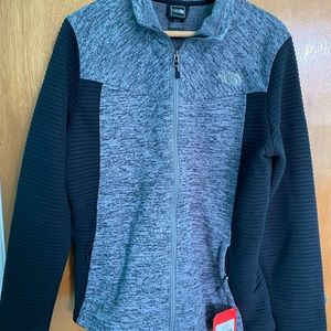 NWT The North Face XL Black/Grey Full Zip